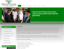Tablet Screenshot of aamal-group.com